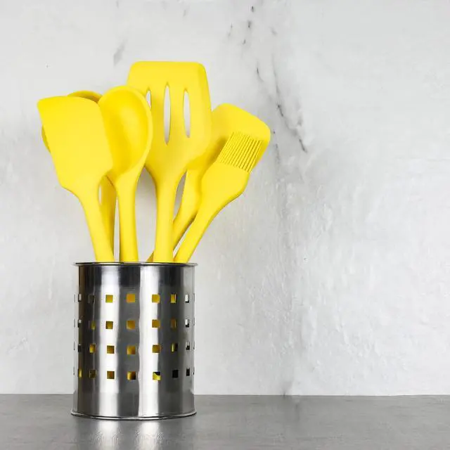 Alt view image 3 of 6 - Chef Craft Premium Silicone Spaghetti/Pasta Fork, 11.5 inch, Yellow