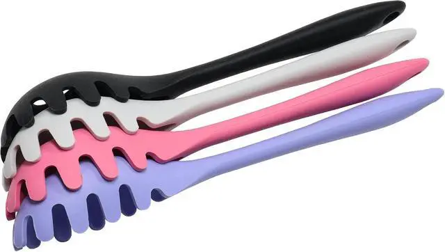 Alt view image 3 of 3 - Chef Craft Premium Silicone Spaghetti/Pasta Fork, 11.5 inch, Pastel Blue