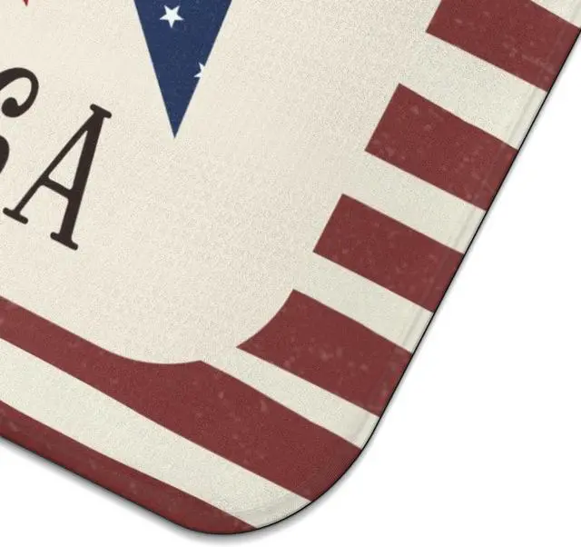 Alt view image 6 of 7 - 4th of July Dish Drying Mat for Kitchen Counter,Independence Day Stars Memorial Fallen Soldiers Microfiber Drying Mat, Washable Absorbent Patriot Kitchen Countertop Dish Mat Draining Mat 16×18 Inch