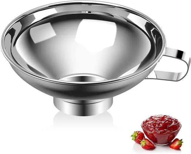 Main image of Pisol Wide Mouth Canning Funnel for Kitchen Use, 304 Stainless Steel