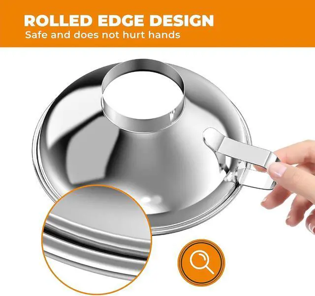 Alt view image 6 of 7 - Pisol Wide Mouth Canning Funnel for Kitchen Use, 304 Stainless Steel