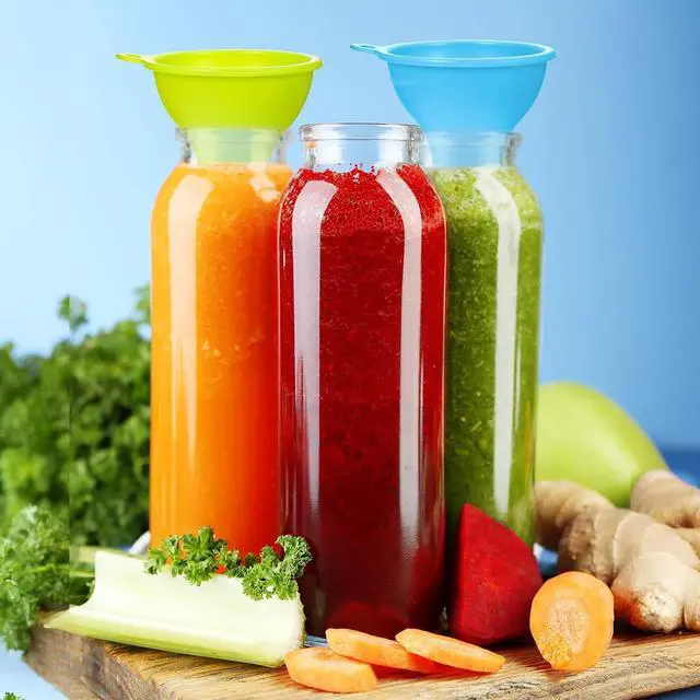 Alt view image 5 of 7 - Silicone Funnels, 4 Pieces Wide Mouth Funnel Flexible Condiment Sauce Canning Set Flexible Kitchen Funnel for Home Restaurant Squeeze Bottles Jars Cans, Spice Filling Bottles Liquid Oil, 3 x 1 Inch