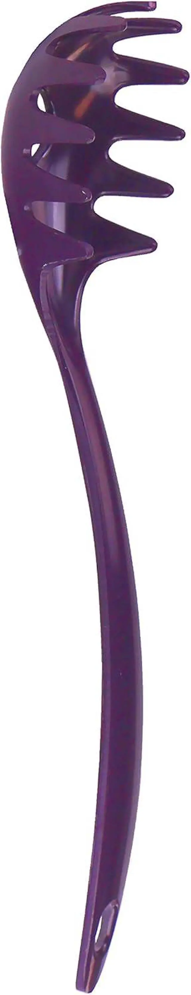 Alt view image 2 of 5 - Spaghetti Spoon, Pasta Server, Fork with Ergonomic Handle, Heat Resistant, BPA Free,11.5 inch Melamine Utensil by Reston Lloyd, Plum
