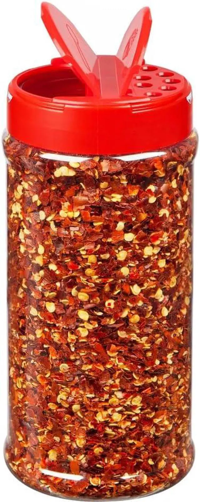 Alt view image 3 of 4 - BRIGHTFROM 16oz Empty Spice Jars Clear BPA-Free Plastic Shaker Bottles with Dual Lids, Wide Mouth for Easy Filling, Reusable Herb, Salt, Pepper, and DIY Seasoning Storage - 2 Pack