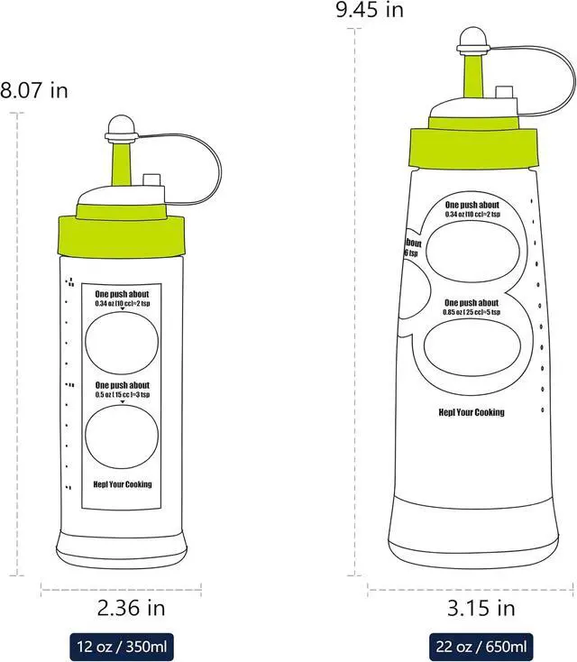 Alt view image 6 of 6 - 12 oz Condiment Squeeze Bottle with Removable Dosing Insert