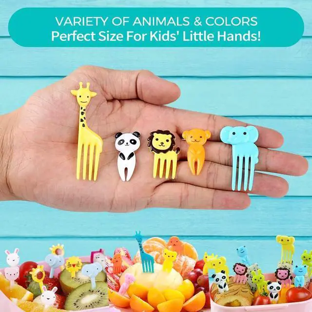 Alt view image 5 of 7 - FATLODA 156PCS Animal Food Picks for Kids, Fun Bento Lunch Box Accessories