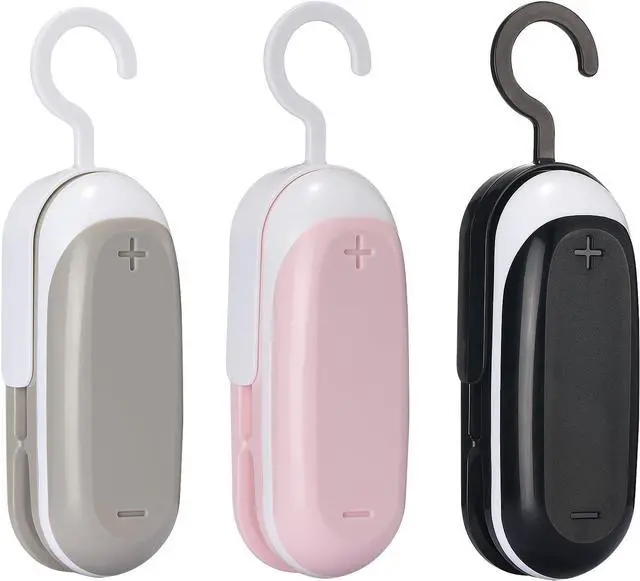 Main image of Mini Bag Sealer, 3 Packs Portable Heat Vacuum Sealers, Chip Bag Sealer with Cutter 2 in 1 Heat Sealer Food Sealer Bag Resealer Handheld with Hook for Plastic Bags Food Storage