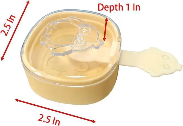 Alt view image 2 of 5 - Ice Cream Mold, 2 Pcs White Silicone 2.5 Inch x 2.5 Inch Ice Cream Pop Mold for Home, Party and Outdoors (orange)