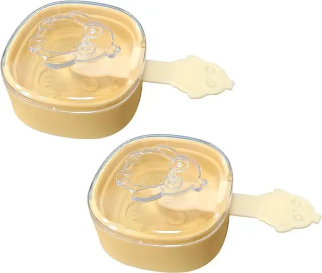 Main image of Ice Cream Mold, 2 Pcs White Silicone 2.5 Inch x 2.5 Inch Ice Cream Pop Mold for Home, Party and Outdoors (orange)