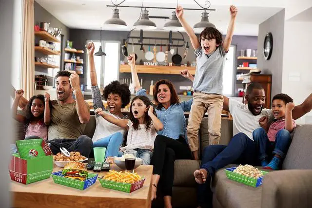 Alt view image 5 of 7 - 50 Pack Football Party Decorations Paper Food Trays - Helmet Movie Night Supplies Serving Plates for Super Football Bowl Birthday Disposable Decor