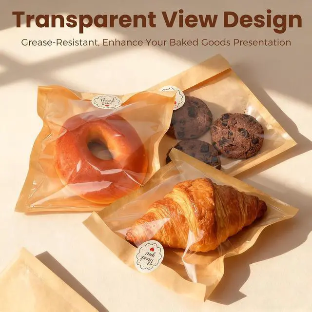 Alt view image 3 of 7 - 100Pcs Cookie Bags with Seal, Premium Cookie Packaging Bag SFIUYLB