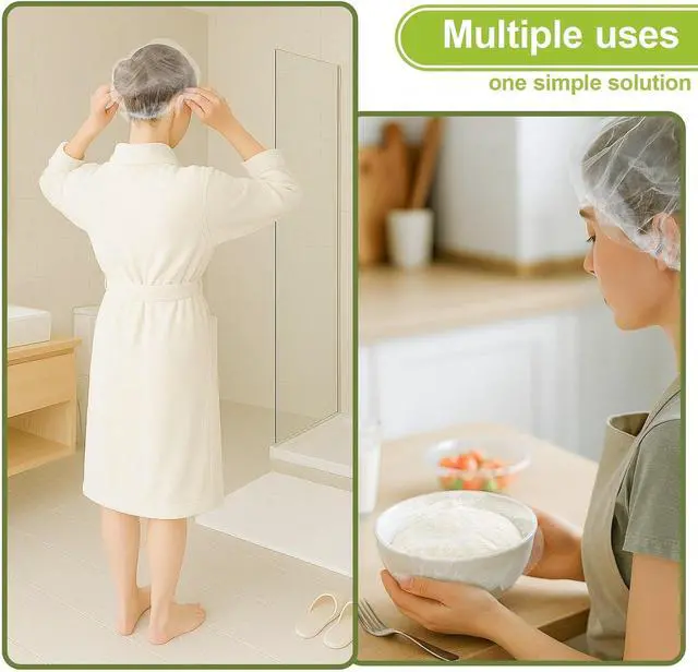 Alt view image 7 of 7 - 500PCS Bowl Covers for Bread Proofing QUINGLU Elastic Plastic Food Covers