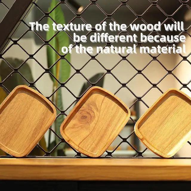 Alt view image 3 of 7 - Acacia Wood Spoon Rest, Wooden Spoon Holder With Non Slip Silicone Feet, Multifunctional Kitchen Utensil Holder and Rest for Kitchen Countertop, Brown 5.9" x 4.5" Rectangular