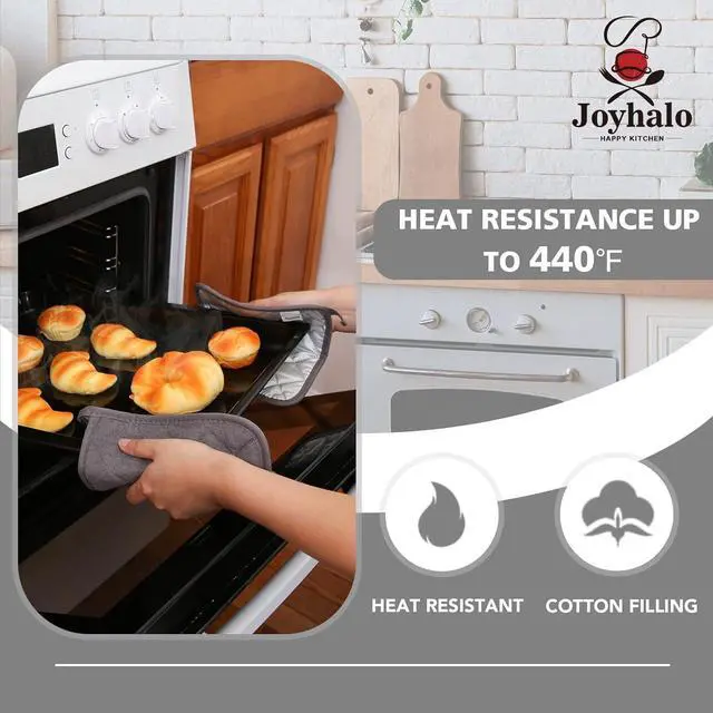 Alt view image 3 of 6 - Joyhalo 4 Pack Pot Holders for Kitchen Clearance