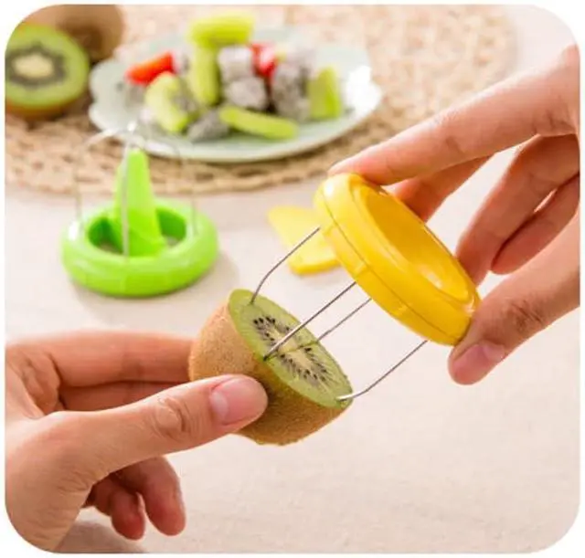 Alt view image 5 of 7 - 2 in 1 Fruit Peeler Kiwi Slicer Pitter Peeler Scooper Produce Slicer Tool Kiwi Cutter Peelers Slicers Knife Stainless Steel Kiwis Fruit Peeler with Easy Grip Handle Speed Peelers for Scoop