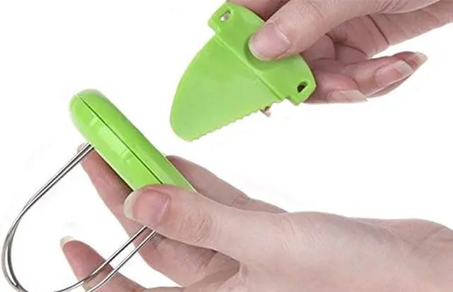 Alt view image 7 of 7 - 2 in 1 Fruit Peeler Kiwi Slicer Pitter Peeler Scooper Produce Slicer Tool Kiwi Cutter Peelers Slicers Knife Stainless Steel Kiwis Fruit Peeler with Easy Grip Handle Speed Peelers for Scoop
