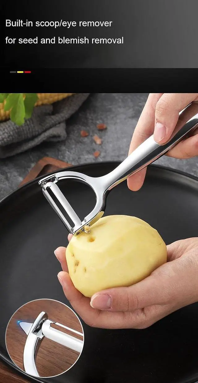 Alt view image 3 of 7 - Potato Peeler Y Shaped Vegetable Peeler, Premium Kitchen Ultra Sharp Fruit Peeler with Sharp Stainless Steel Blade for Carrots Potatoes Oranges Citrus