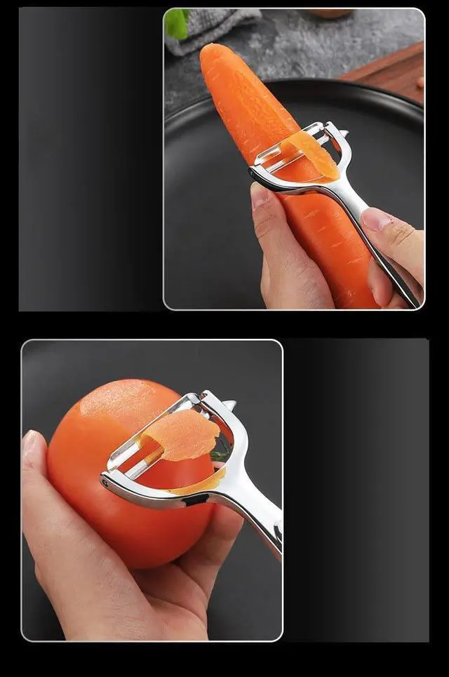 Alt view image 6 of 7 - Potato Peeler Y Shaped Vegetable Peeler, Premium Kitchen Ultra Sharp Fruit Peeler with Sharp Stainless Steel Blade for Carrots Potatoes Oranges Citrus