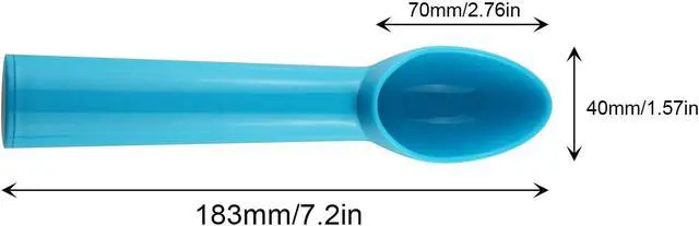 Alt view image 4 of 4 - 4pcs Plastic Ice Cream Scoop Fruit Spoons Melon Baller Watermelon Scooper Kitchen Accessories 4 Colors (Orange, Green, Blue, Pink)