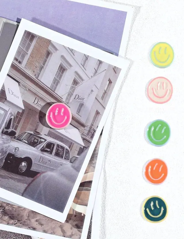 Alt view image 6 of 7 - Mymazn 12Pcs Cute Fridge Magnets, Refrigerator Magnets, Smiley Face