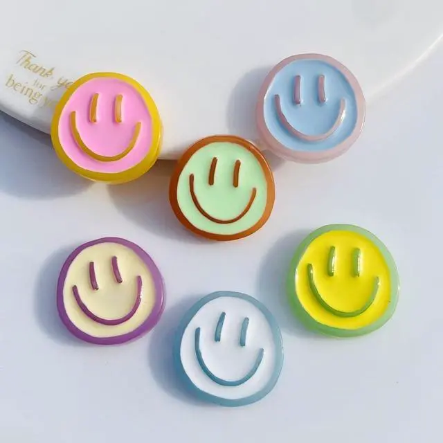 Alt view image 5 of 6 - 12PCS Strong Colorful Decorative Cute Smiley Face Fridge Magnets