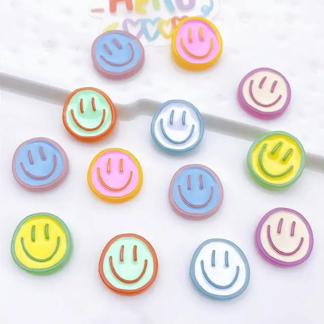 Alt view image 4 of 6 - 12PCS Strong Colorful Decorative Cute Smiley Face Fridge Magnets