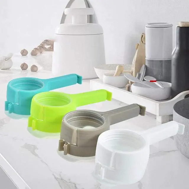 Alt view image 5 of 6 - Food Storage Sealing Clips with Pouring Spouts, Bag Clips for Food, Kitchen, Chip Bag Clips, Plastic Cap Clips, Great for Organizing and Storing Food in the Kitchen