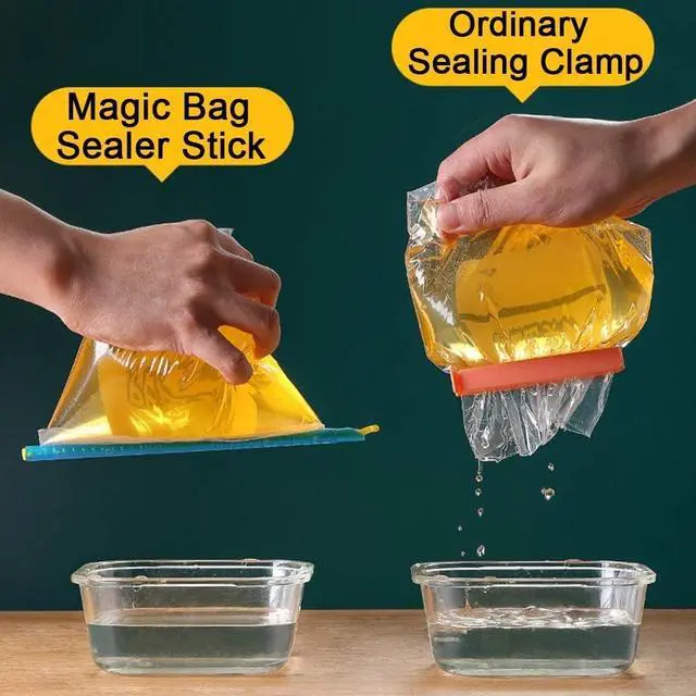 Alt view image 6 of 7 - Bag Sealer Stick, Chip Clips Plastic Bag Sealer Stick, Stay Fresh Bag Sealer Sticks - 16 Plastic Closure Rods - 4 Sizes - Magic Kitchen Food Storage Clips
