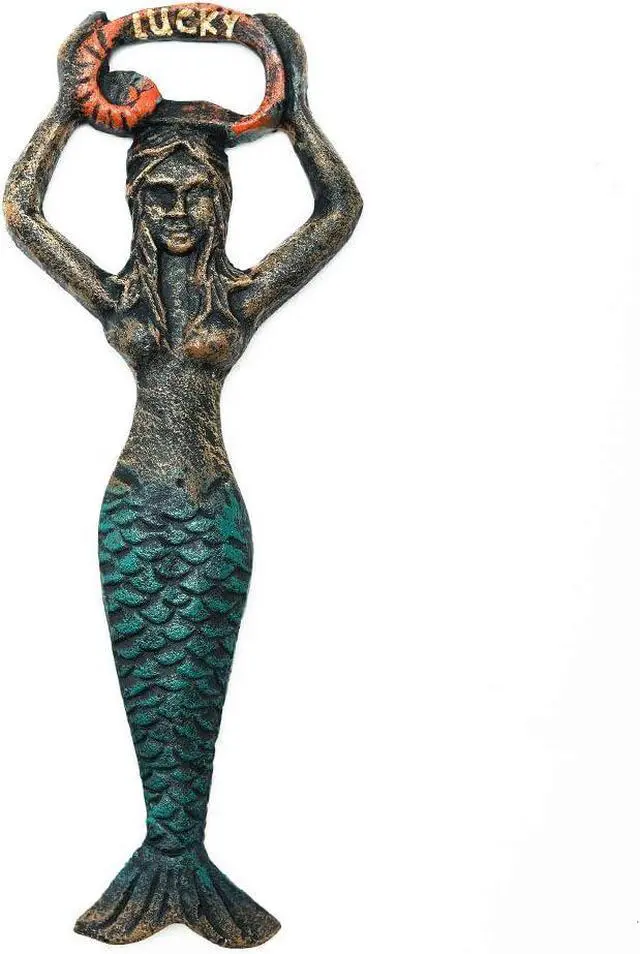 Main image of Sungmor Cast Iron Mermaid Bottle Opener, Vintage Portable Bottle Cap Opener, Durable Handy Kitchen Bartender Coke Beer Open Equipment, Unique Decorative Metal Opener, Christmas Thanksgiving Party Gift