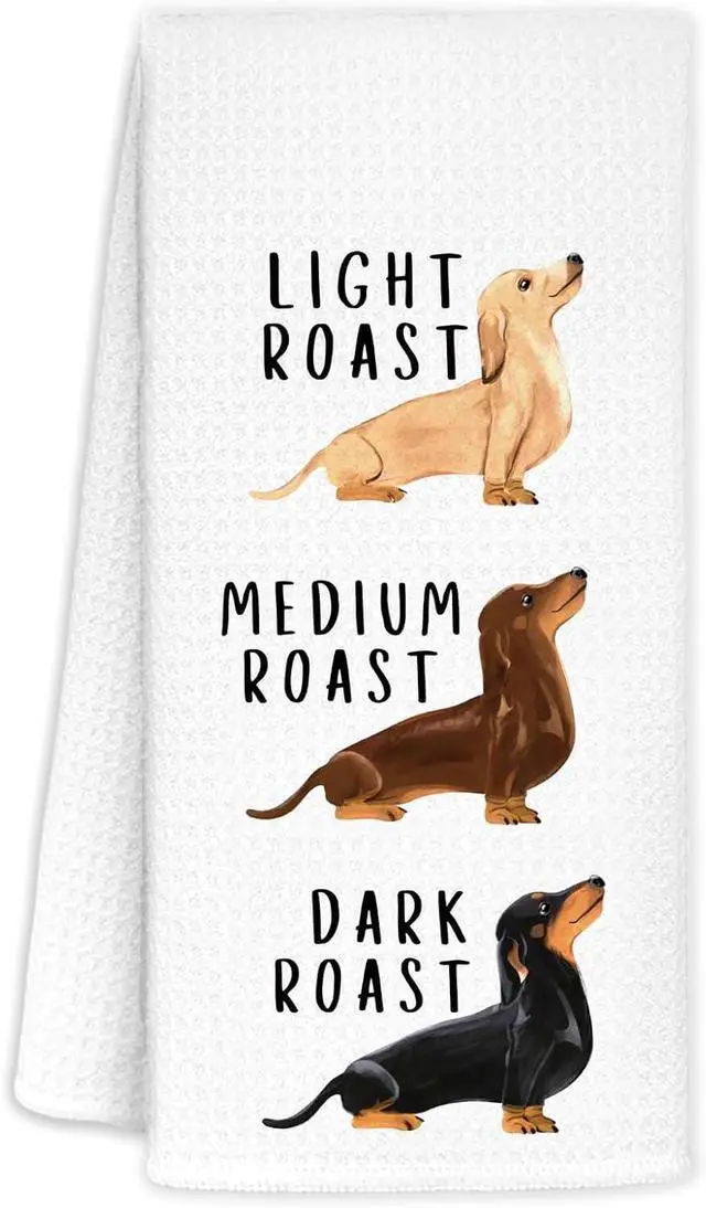 Main image of Funny Dachshund Kitchen Towels, Gifts for Dachshund Lovers, Weiner Dog Gifts Dish Hand Tea Towels for Kitchen Bathroom Decor, Doxie Gift,16x24 Inch