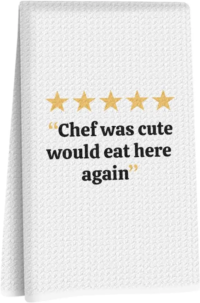 Main image of Funny Chefs Kitchen Towels - Chef Gifts, Funny Grilling Cooking Dish Towels