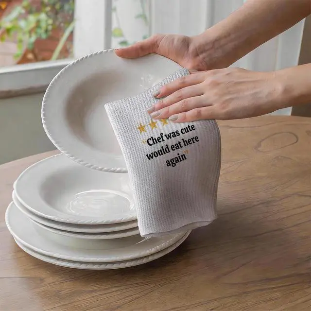 Alt view image 5 of 7 - Funny Chefs Kitchen Towels - Chef Gifts, Funny Grilling Cooking Dish Towels