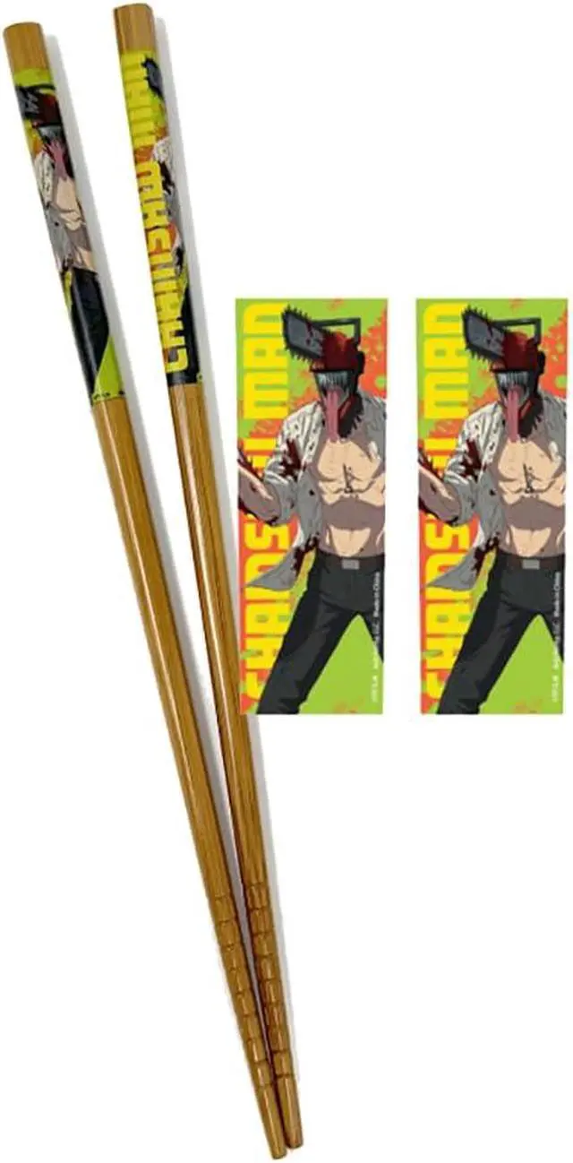 Alt view image 3 of 4 - Just Funky Chainsaw Man Chopsticks Anime Chopsticks Set of 2 8.85 Inches Long