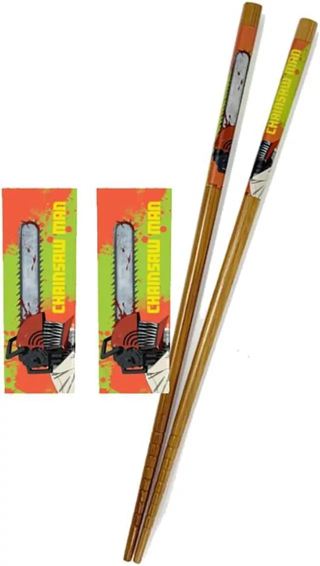 Alt view image 4 of 4 - Just Funky Chainsaw Man Chopsticks Anime Chopsticks Set of 2 8.85 Inches Long