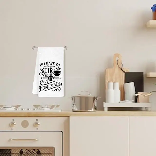 Alt view image 3 of 7 - Jvpke Funny Kitchen Towels, Funny Hand Towels, If I Have to Stir It It's Homemade Dish Towels, Kitchen Decor, Fun Gifts for Men, Hand Towels 16×24