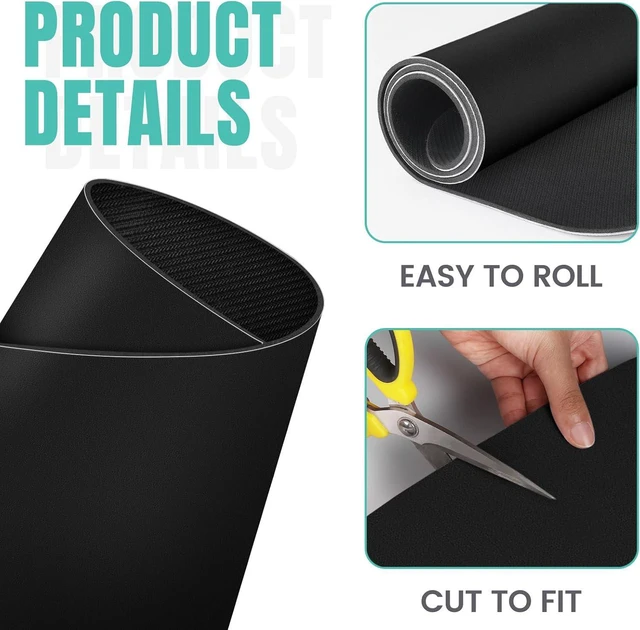 Alt view image 4 of 7 - Coffee Mat Super Absorbent Dish Drying Mat Coffee Bar Accessories Match with Machine Large Drying Mats for Kitchen Counter 12" W x 19" L, Black
