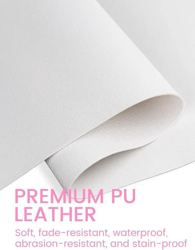 Alt view image 3 of 7 - Nail Art Table Mat, (MAT ONLY) Foldable Nail Art Hand Rest Pad for Nail Arm Rest, Soft Microfiber PU Leather Nail Mat for Table, Manicure Mat Nail Table Pad Desk Mat for Nail Tech Must Haves - White