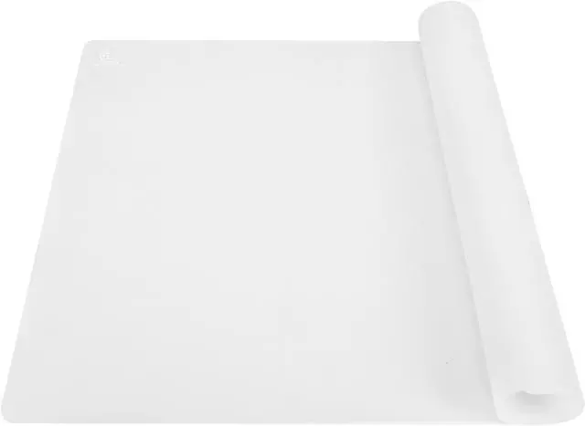 Main image of Thick Silicone Counter Mat Large 23.4"by15.6", Heat Resistant Mat for Kitchen Table/Countertop Protector/Non Stick Pastry Baking Placemats, Silicone Pad for Crafts Kids Super Kitchen White Translucent