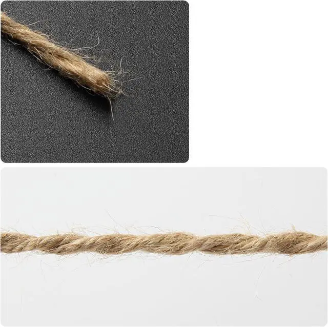 Alt view image 2 of 7 - Sisal Twine String, 1/8 in x 328 ft, Natural Thin Hemp Rope for Arts, Crafts, Gardening, Plants, Packing, Cat Scratcher Post and Pet Furniture