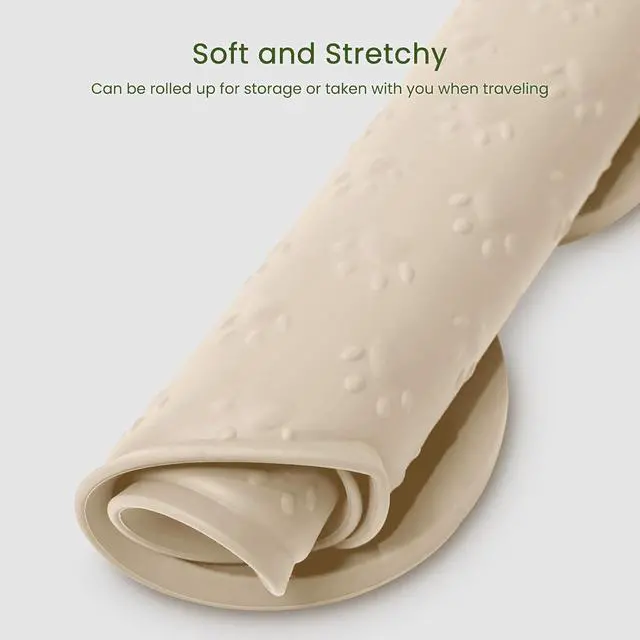 Alt view image 7 of 7 - Dog Food Mat Anti-Slip Silicone Dog Bowl Mat Thicker Pet Placemat Waterproof Cat Feeder Pad with Raised Edge Puppy Kitten Feeding Mats Suitable Small Medium-Sized Dogs Cats Eating Tray