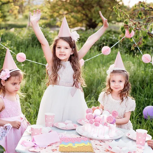 Alt view image 6 of 6 - 40 PCS Ice Cream Party Napkins 2-Ply 6.5x6.5 Inch Disposable Paper Napkins with Colorful Sprinkles Print for Boys & Girls Baby Shower, Appetizer, Dessert, Dinner & Donut Parties