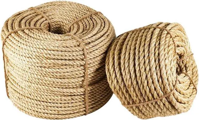 Main image of Natural Sisal Rope, 6mm x 66 ft, Cat Scratcher Repair | Also great for crafts, garden projects, furniture wrapping, scratch pads, and natural home decor beyond cat furniture.