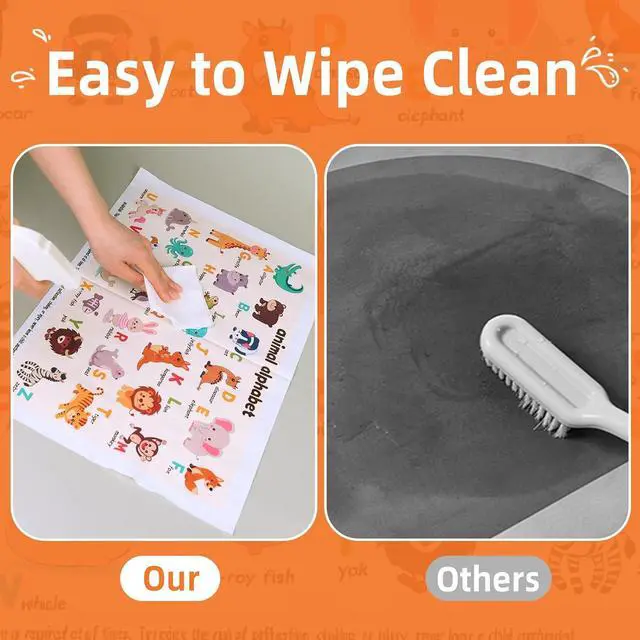 Alt view image 3 of 7 - 60 Pack Disposable Placemats for Baby & Toddlers, 12" x 18"