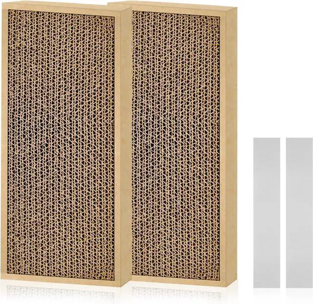 Main image of Splicing Cat Scratch Pad: Cat Scratchers for Indoor Cats and Kitten, 2 Pack Cat Scratching Pad, Cat Scratcher Cardboard, Cat Scratching Pad, Premium Scratch from Cats, Double-Sided Design | Cat Scratc