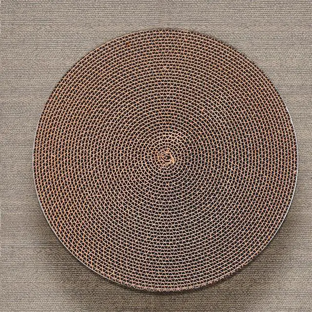 Alt view image 7 of 7 - Round Cat Scratcher Pad 10 inch Diameter 3/5 inch Thickness Scratch Replacement Cardboard Cat Scratcher Refill Scratching Board Cat scratchers for Indoor Cats(1 Pc)