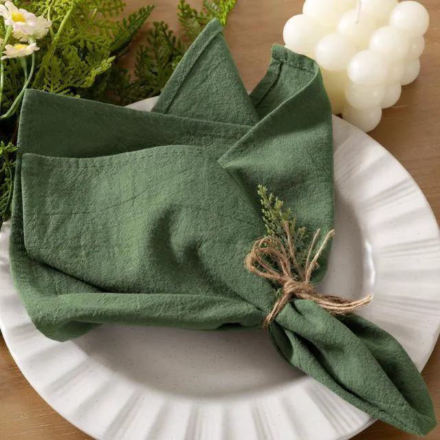 Main image of Cloth Napkins Fall Washable Reusable Linen Wedding Party Home Table Decor