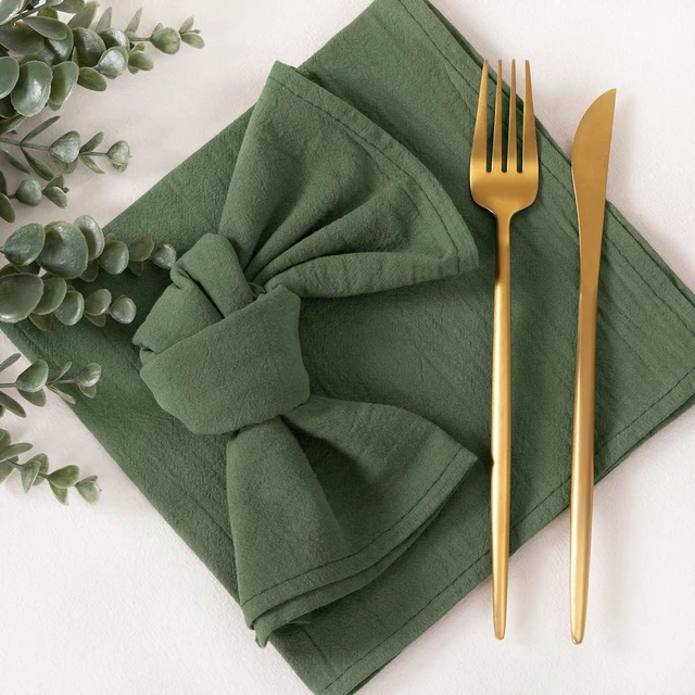 Alt view image 4 of 6 - Cloth Napkins Fall Washable Reusable Linen Wedding Party Home Table Decor