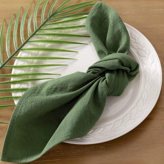 Alt view image 2 of 6 - Cloth Napkins Fall Washable Reusable Linen Wedding Party Home Table Decor