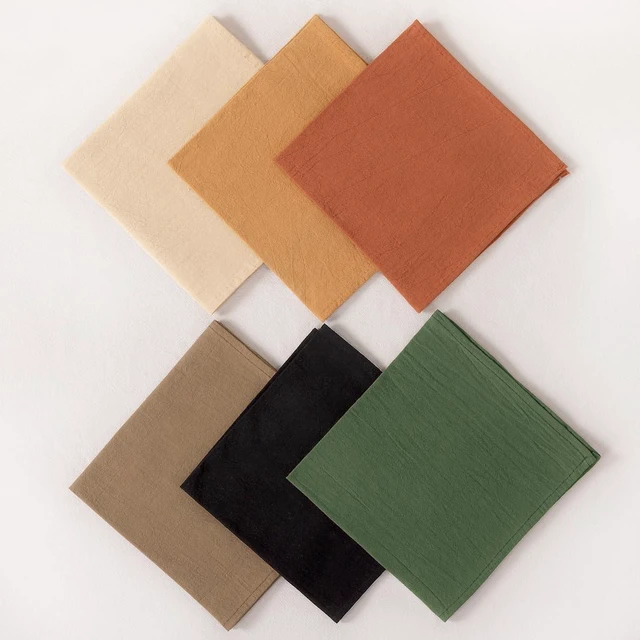 Alt view image 6 of 6 - Cloth Napkins Fall Washable Reusable Linen Wedding Party Home Table Decor