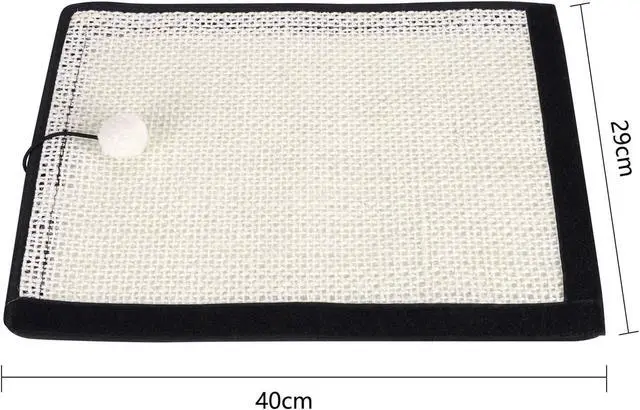 Alt view image 6 of 7 - HAOZAIKEJI Cat Scratcher Mat Sofa Protector Natural Sisal Cat Scratching Mat Cat Scratch Couch Cover Heavy Duty Couch Guard Easy Installation Scratch Pad for Grinding Claws Protecting Furniture